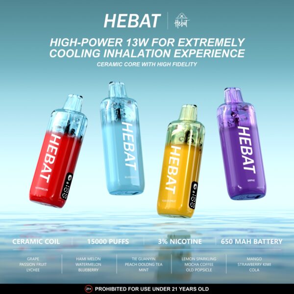 微信客服:sp2good666 HEBAT喜貝七代拋棄式🪄15000口可充電🔋可愛繽紛系列(任選10隻送一隻口味請備註)